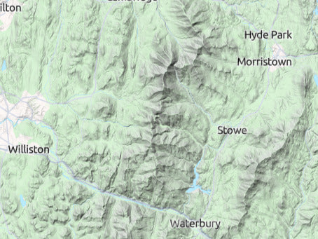Custom 3d wooden map of Lamoille County,Vermont,United States