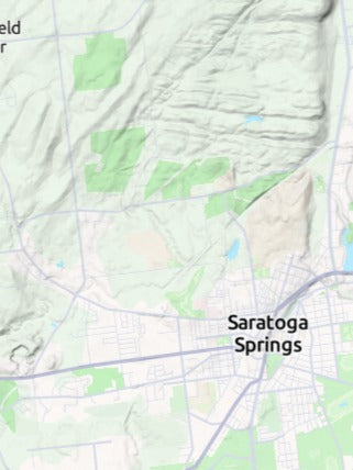 Custom 3d wooden map of Saratoga County,New York,United States