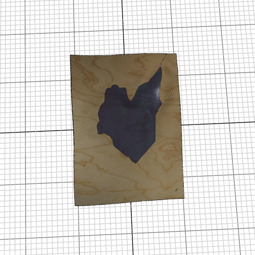 Custom 3d wooden map of Lower Connecticut River Valley Planning Region,Connecticut,United States