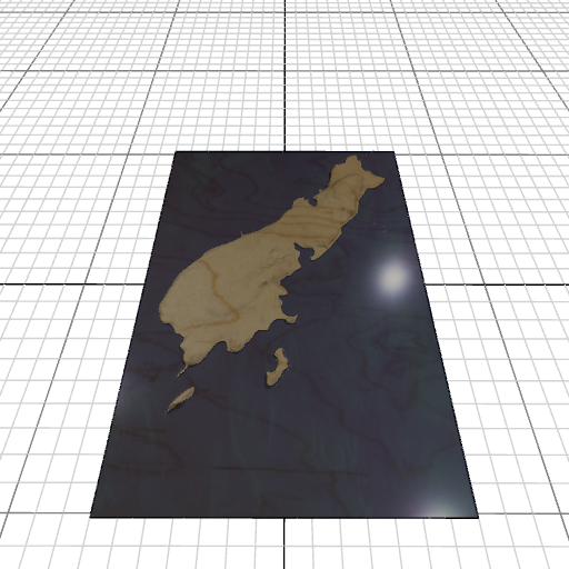 Custom 3d wooden map of Cumberland County,Maine,United States