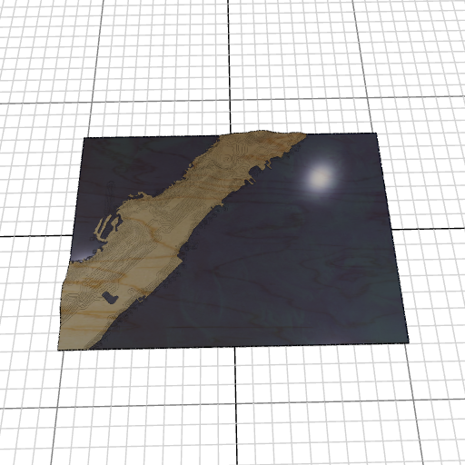 Custom 3d wooden map of Monroe County,Florida,United States