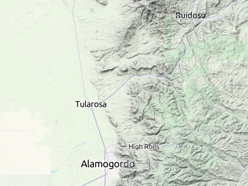 Custom 3d wooden map of Otero County,New Mexico,United States