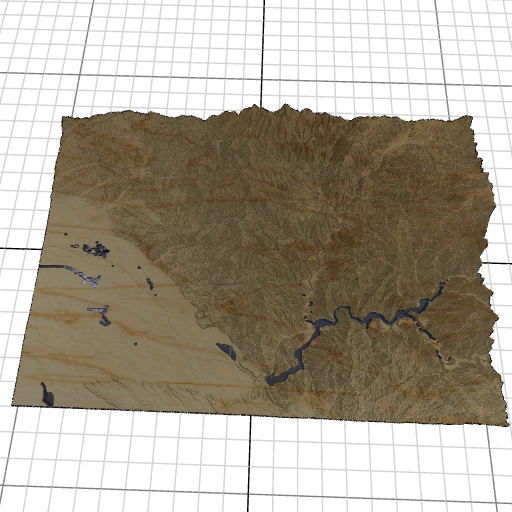 Custom 3d wooden map of Boise County,Idaho,United States