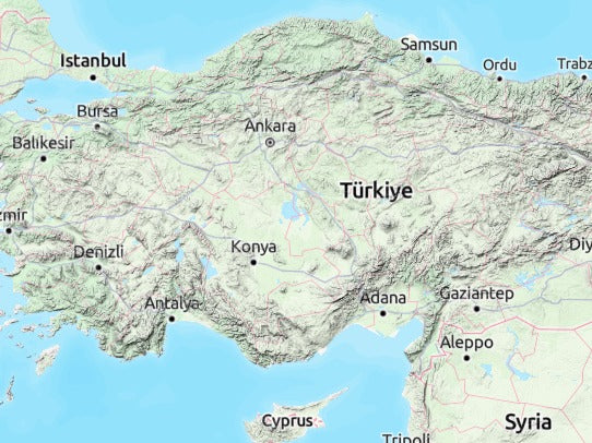 Custom 3d wooden map of Eskil,Aksaray,Türkiye