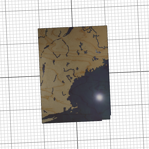 Custom 3d wooden map of Androscoggin County,Maine,United States