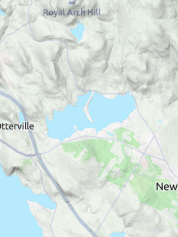 Custom 3d wooden map of Merrimack County,New Hampshire,United States