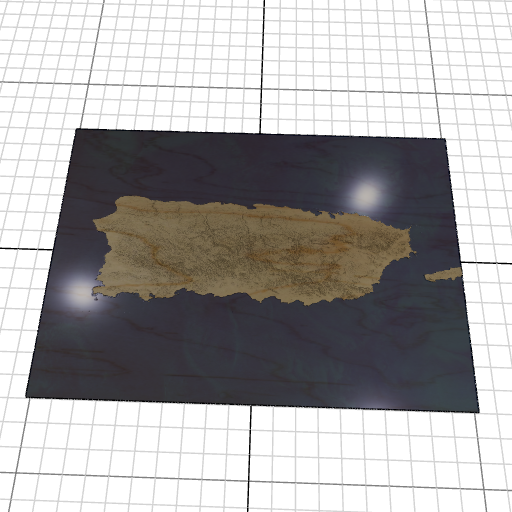 Custom 3d wooden map of Orocovis,Puerto Rico