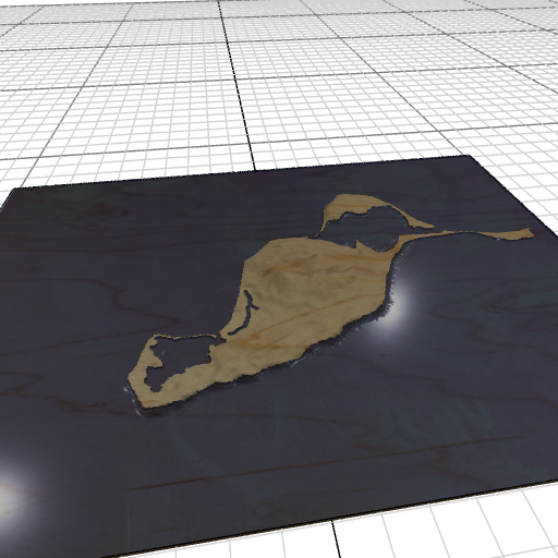 Custom 3d wooden map of Dukes County,Massachusetts,United States
