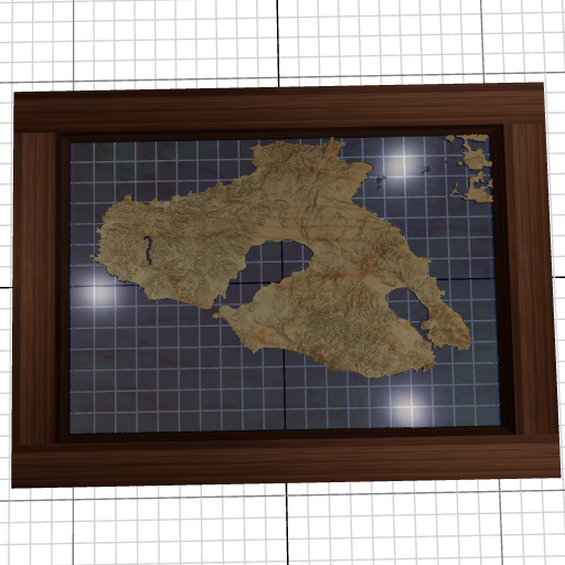Custom 3d wooden map of Greece