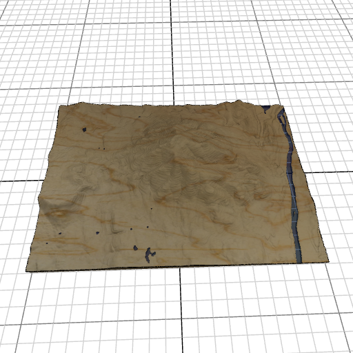 Custom 3d wooden map of Windsor County,Vermont,United States