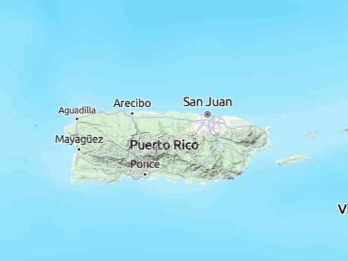 Custom 3d wooden map of Orocovis,Puerto Rico