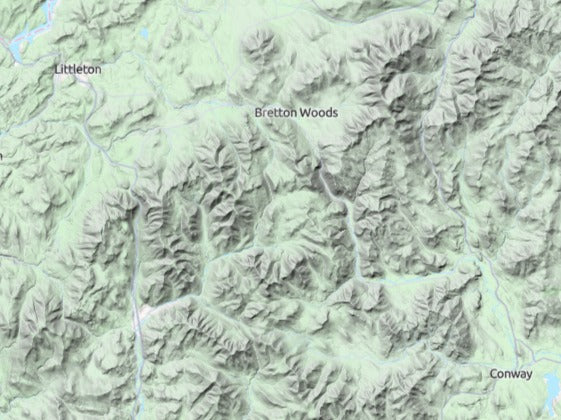 Custom 3d wooden map of Grafton County,New Hampshire,United States