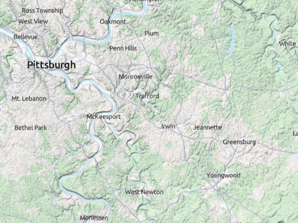 Custom 3d wooden map of Westmoreland County,Pennsylvania,United States