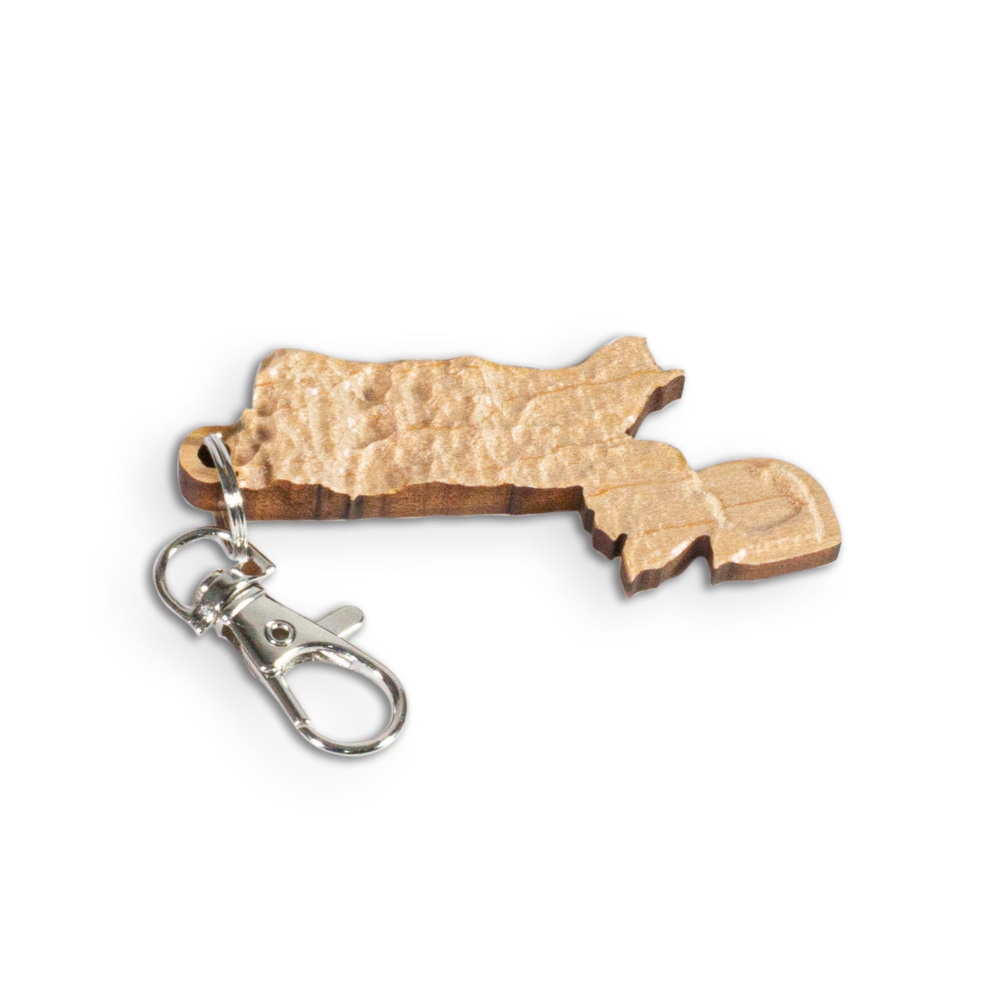 Massachusetts Keychain Topographic State map | Map Gift
