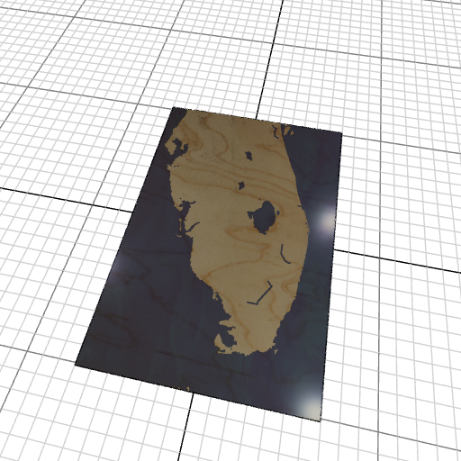 Custom 3d wooden map of Hendry County,Florida,United States
