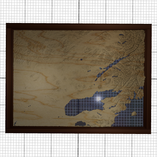 Custom 3d wooden map of