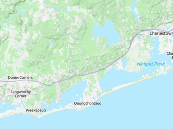Custom 3d wooden map of Washington County,Rhode Island,United States