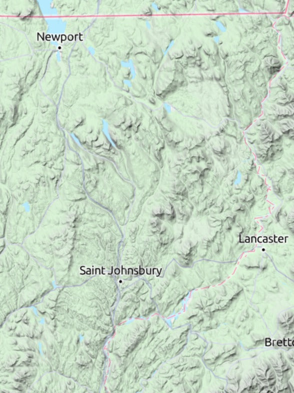 Custom 3d wooden map of Caledonia County,Vermont,United States