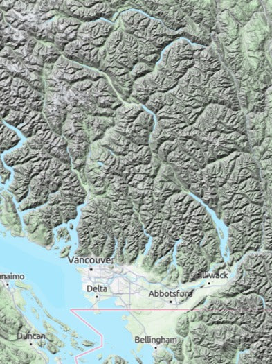 Custom 3d wooden map of