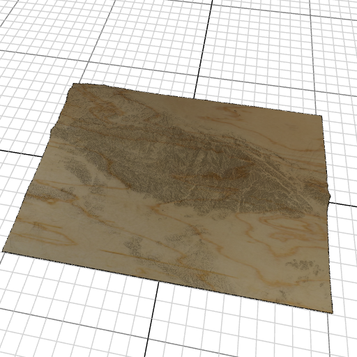 Custom 3d wooden map of Los Angeles County,California,United States