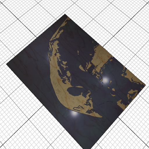 Custom 3d wooden map of Lee County,Florida,United States
