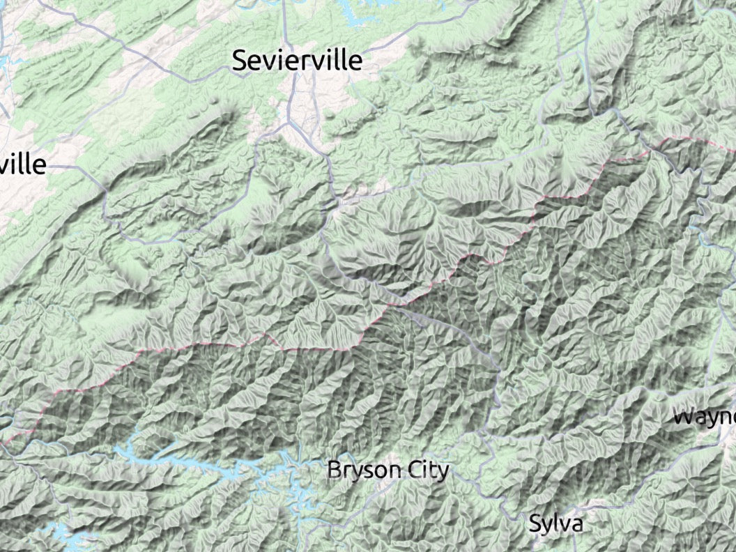 Custom 3d wooden map of Sevier County,Tennessee,United States