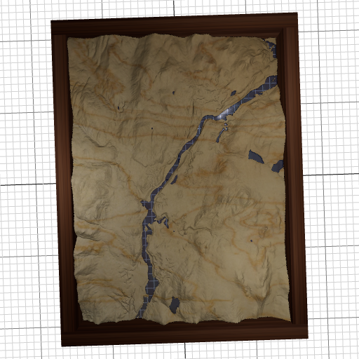 Custom 3d wooden map of Grafton County,New Hampshire,United States