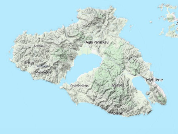 Custom 3d wooden map of Greece