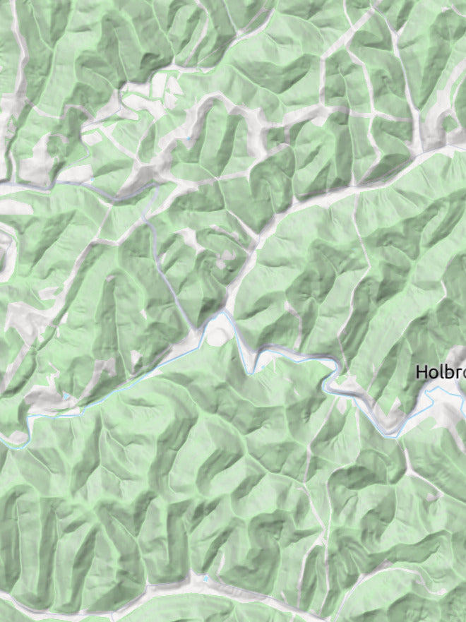 Custom 3d wooden map of Ritchie County,West Virginia,United States