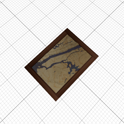 Custom 3d wooden map of Queens County,New York,United States