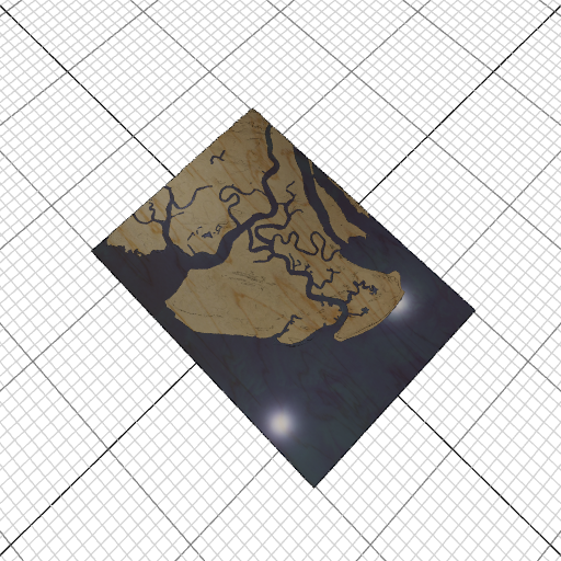 Custom 3d wooden map of Chatham County,Georgia,United States