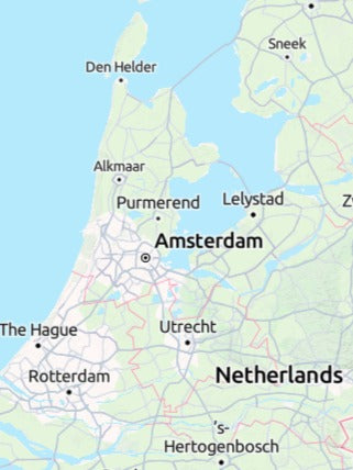 Custom 3d wooden map of Gooise Meren,North Holland,Netherlands