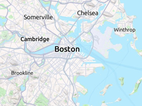 Custom 3d wooden map of Suffolk County,Massachusetts,United States