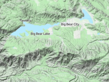 Custom 3d wooden map of San Bernardino County,California,United States