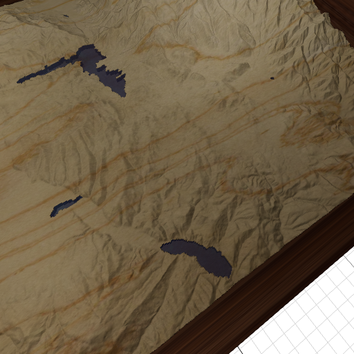 Custom 3d wooden map of Wasatch County,Utah,United States