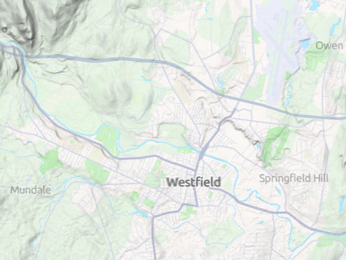 Custom 3d wooden map of Hampden County,Massachusetts,United States