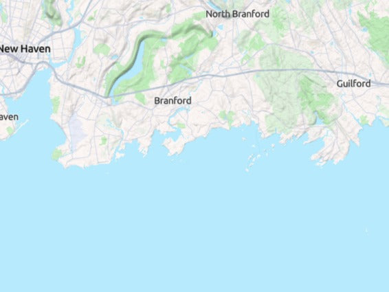 Custom 3d wooden map of New Haven County,Connecticut,United States