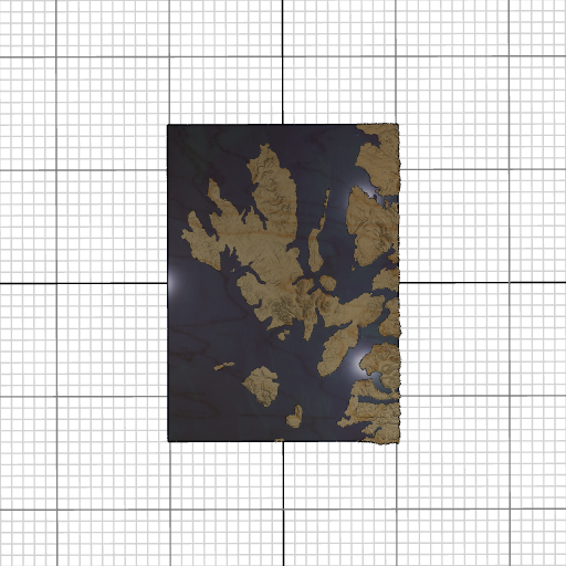 Custom 3d wooden map of Highland Council,Scotland,United Kingdom