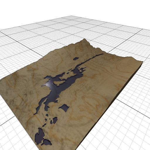 Custom 3d wooden map of Lamoille County,Vermont,United States