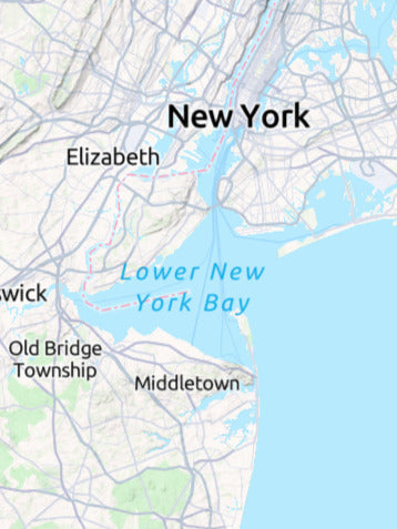 Custom 3d wooden map of Monmouth County,New Jersey,United States