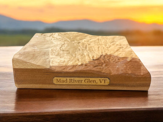 Mad River Glen Ski Map | Treeline Terrains | Mad River Glen Ski Gift | Mad River Glen 3D Relief Ski Map | Vermont Ski Gift | Mad River Glen