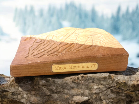 Magic Mountain Vermont Ski Map | Treeline Terrains | Ski Magic Mountain | Magic Mountain 3D Relief Ski Map | Magic Mountain Vermont Ski Gift