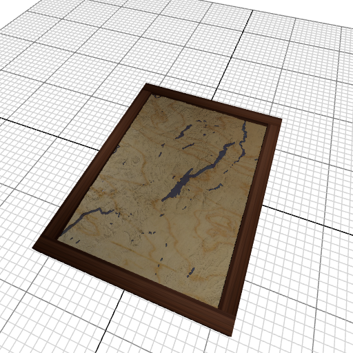 Custom 3d wooden map of Warren County,New York,United States