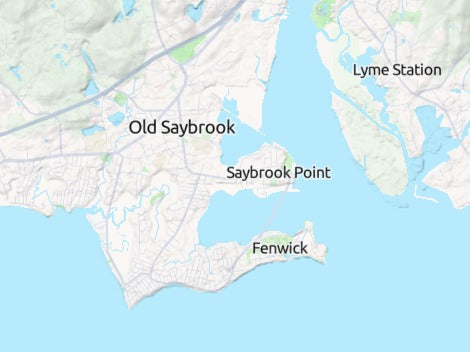 Custom 3d wooden map of Lower Connecticut River Valley Planning Region,Connecticut,United States