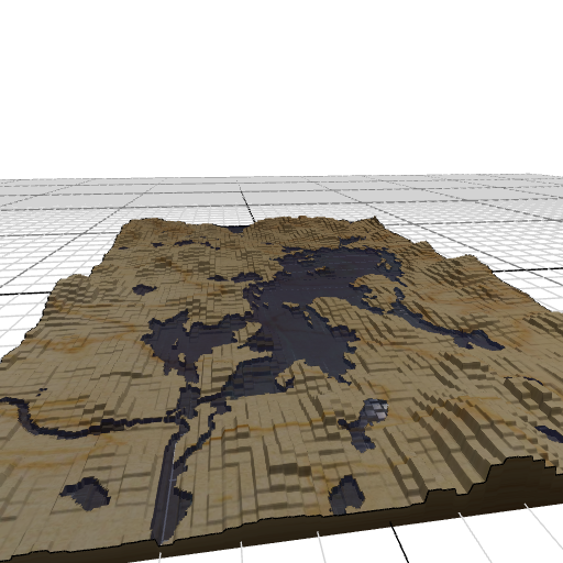 Custom 3d wooden map of Dalarna County,Sweden