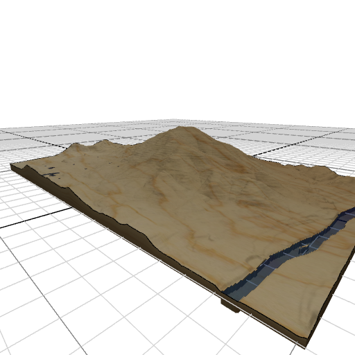 Custom 3d wooden map of Windsor County,Vermont,United States