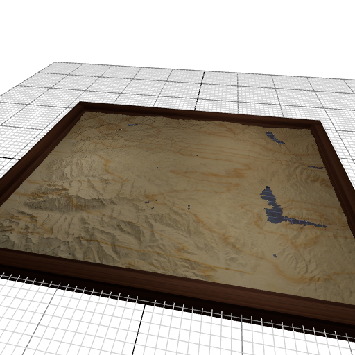 Custom 3d wooden map of Summit County,Utah,United States