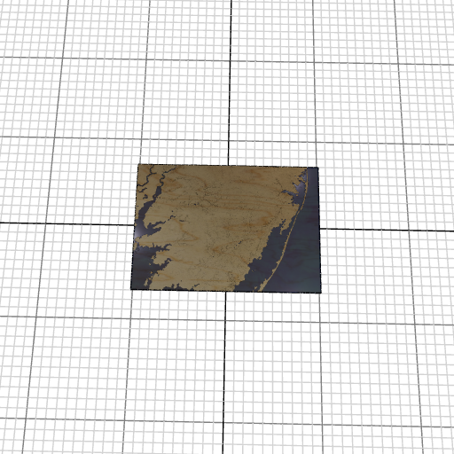 Custom 3d wooden map of Worcester County,Maryland,United States