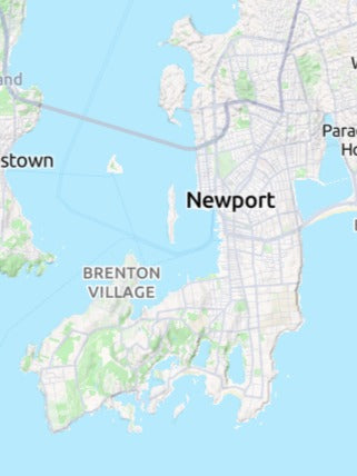 Custom 3d wooden map of Newport County,Rhode Island,United States