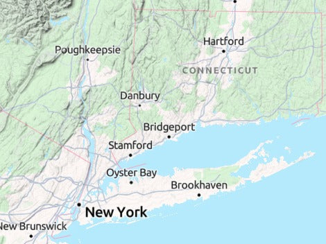 Custom 3d wooden map of Greater Bridgeport Planning Region,Connecticut,United States
